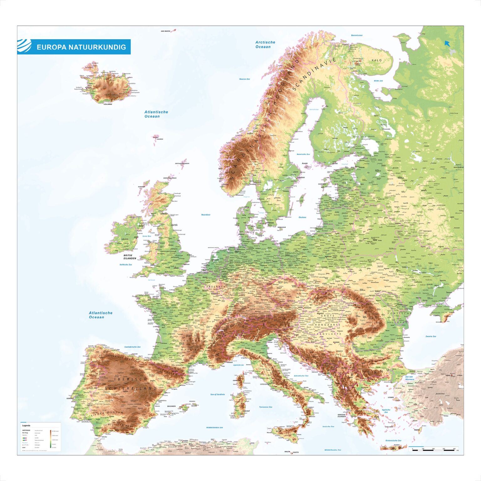 Kaart Europa Europa Landkaarten