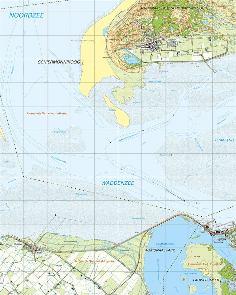 Topografische Kaart G Schiermonnikoog Digitaal Topografische