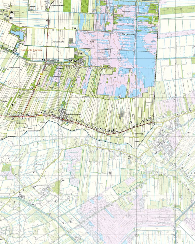 Topografische Kaart A Weiteveen Digitaal Topografische Kaarten