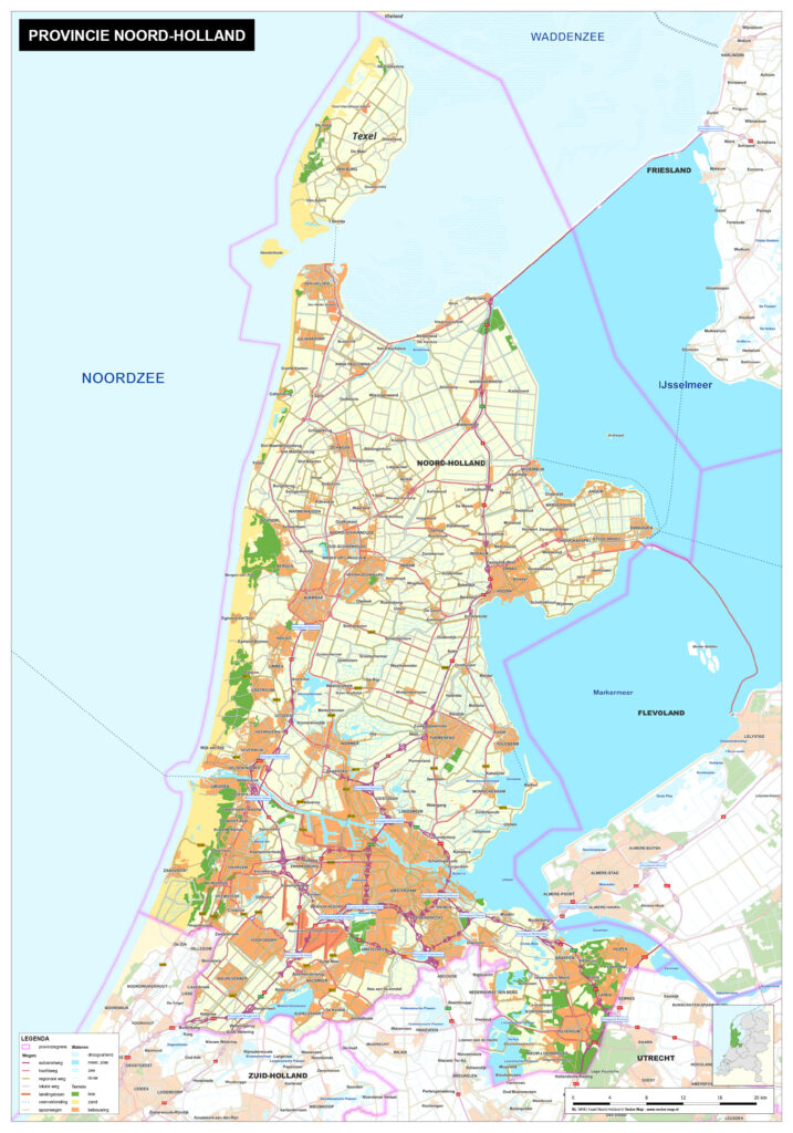 Kaart provincie Vlaams Brabant Provinciekaarten België Vector Map