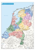 Landkaart Nederland staatkundig