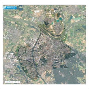 Luchtfoto Nijmegen met wijken