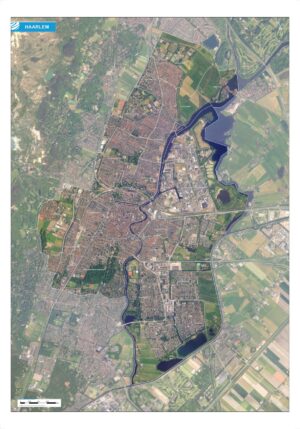 Luchtfoto Haarlem met wijken
