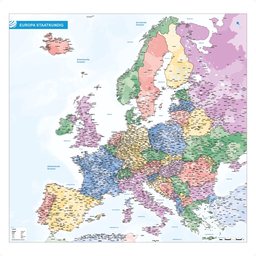 Kaart Europa Europa Landkaarten