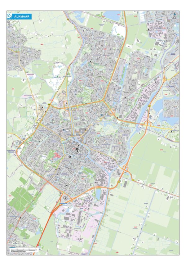 Stadsplattegrond - Kaart Alkmaar