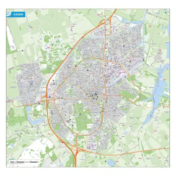 Stadsplattegrond - Kaart Assen
