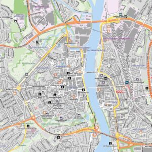 Kaart Maastricht | Stedenkaarten Nederland Vector Map