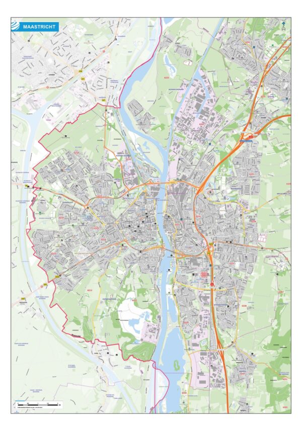 Stadsplattegrond - Kaart Maastricht