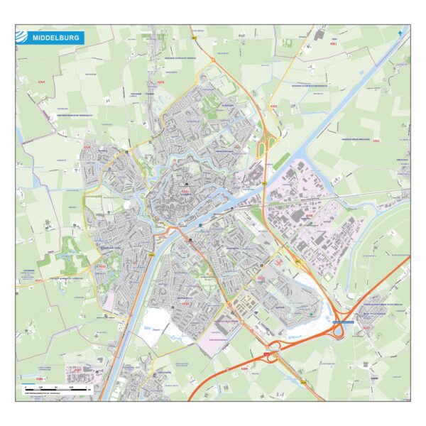 Stadsplattegrond - Kaart Middelburg
