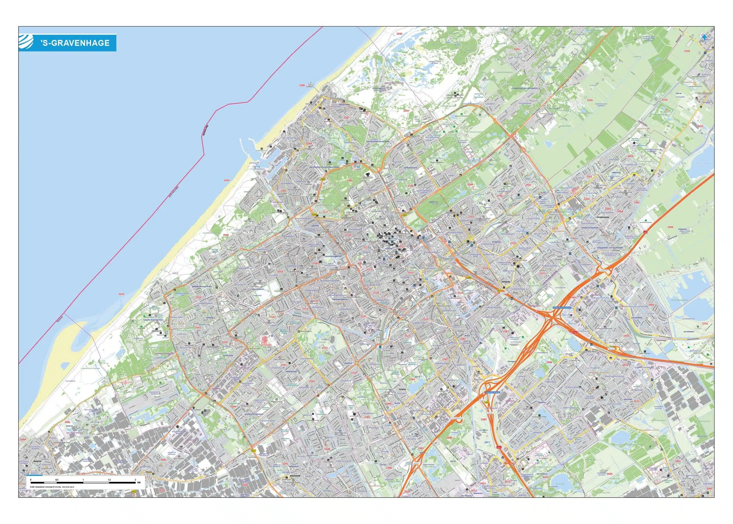 Stadsplattegrond - Kaart Den Haag