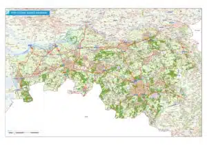 Postcodekaart provincie Noord-Brabant