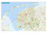 Postcodekaart provincie Friesland