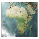 3D kaart Afrika
