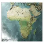 3D kaart Afrika
