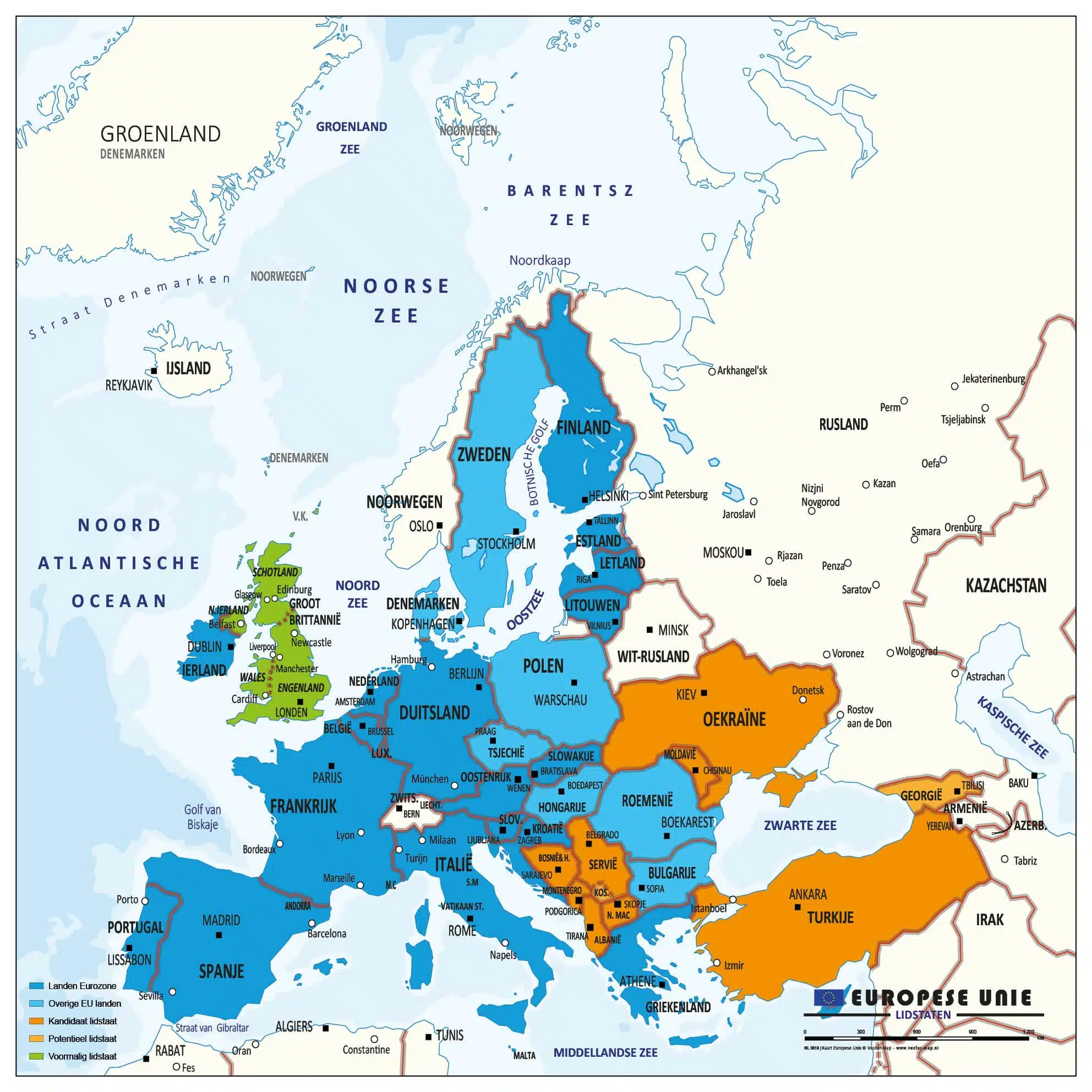 Kaart Europese Unie