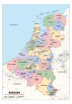 Staatkundige schoolkaart Benelux