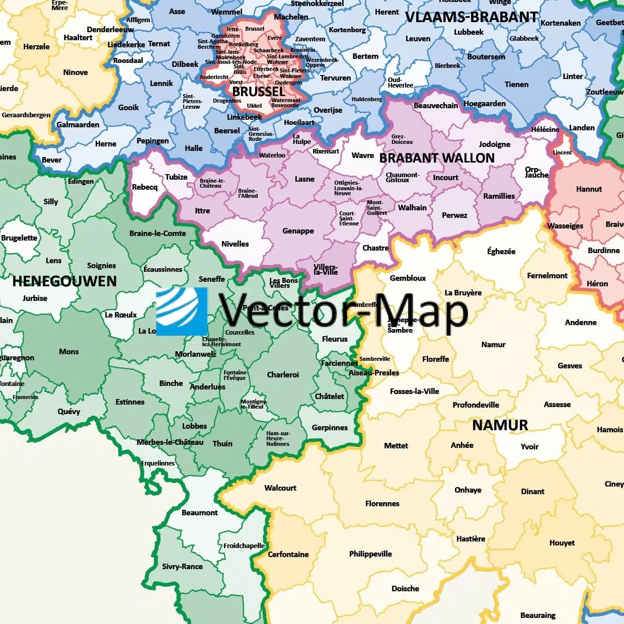 Gemeentekaart België - Afbeelding 2