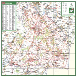 Postcode provinciekaart Drenthe
