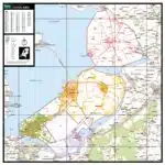 Gekleurde postcodekaart Flevoland