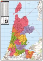 Kaart Noord-Holland met postcodes