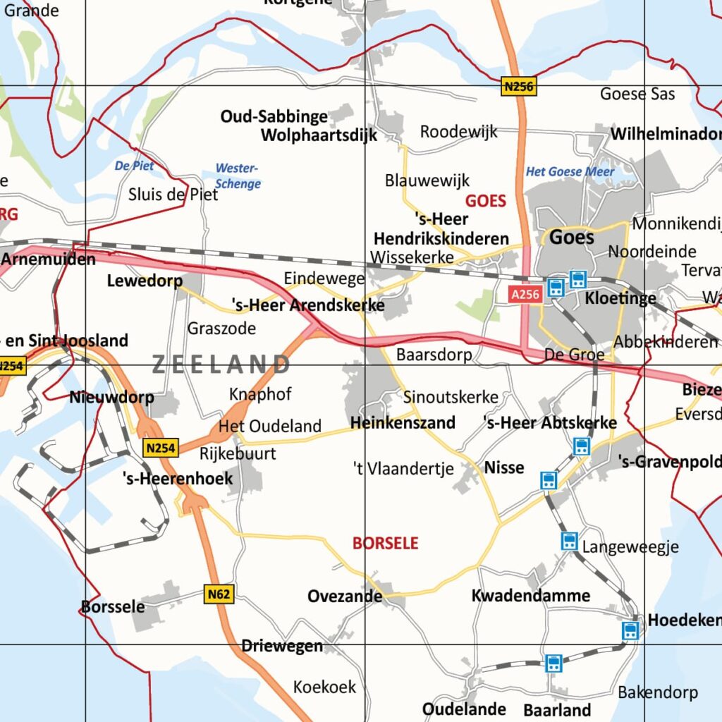 Gemeentekaart Zeeland | Provinciekaarten Nederland Vector Map