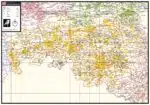 Gekleurde gemeentekaart Noord-Brabant
