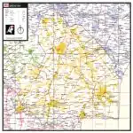 Gekleurde gemeentekaart Drenthe