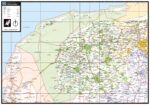Gekleurde gemeentekaart Friesland