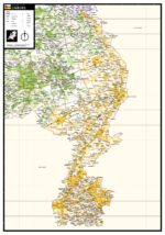Gekleurde gemeentekaart Limburg