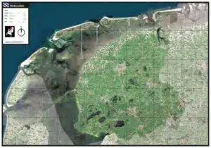 Satellietkaart Friesland