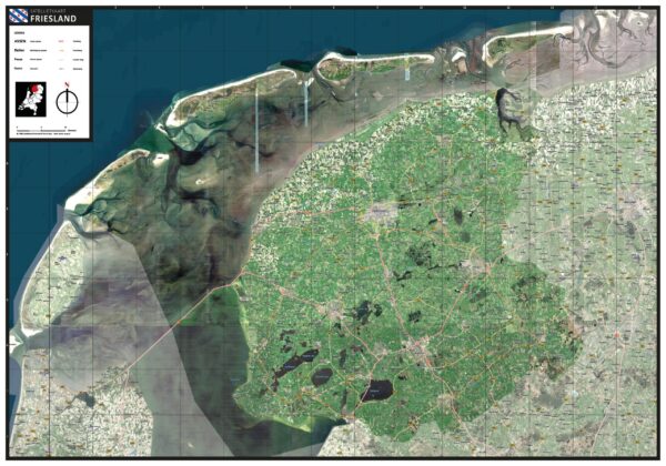 Satellietkaart Friesland