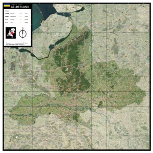 Satellietkaart Gelderland