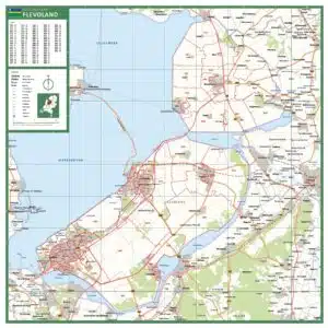 Postcode provinciekaart Flevoland