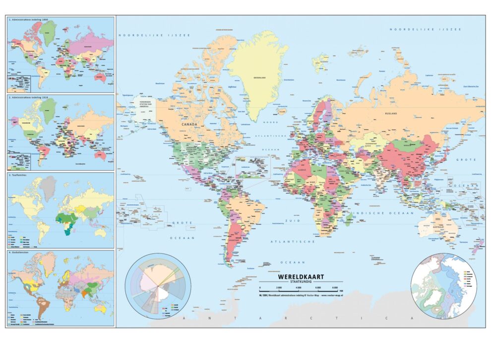 Wereldkaarten | Vector Map Kaarten