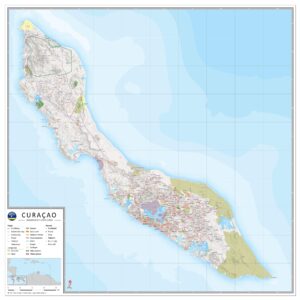 Landkaart Curaçao