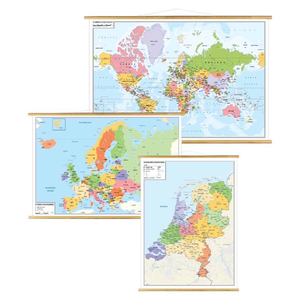 Schoolkaart Europa Staatkundig - Europa Kaarten