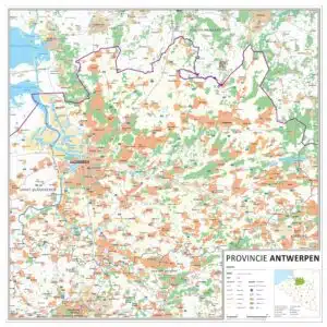 Kaart provincie Antwerpen