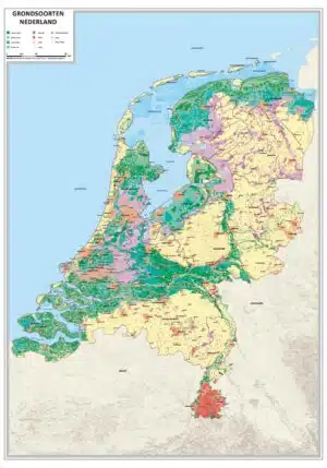 Grondsoorten kaart Nederland
