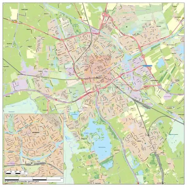 Kaart Groningen