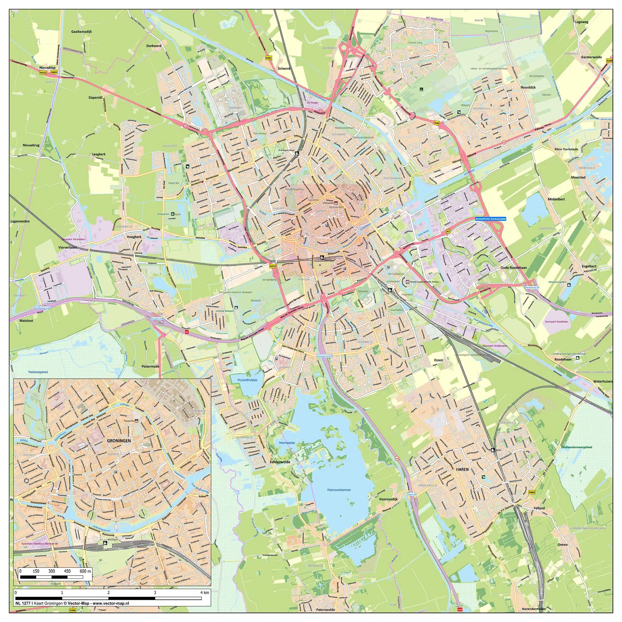 Kaart Groningen