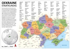 Staatkundige kaart Oekraïne