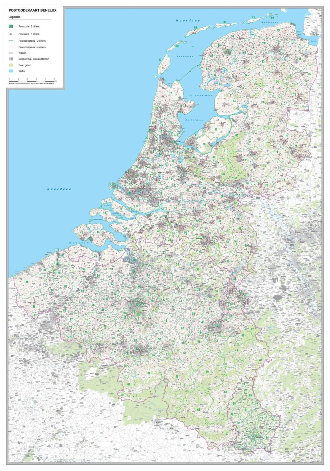 Kaart Veluwe | Vector Map