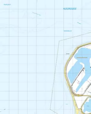 Topografische Kaart 36F Maasvlakte digitaal