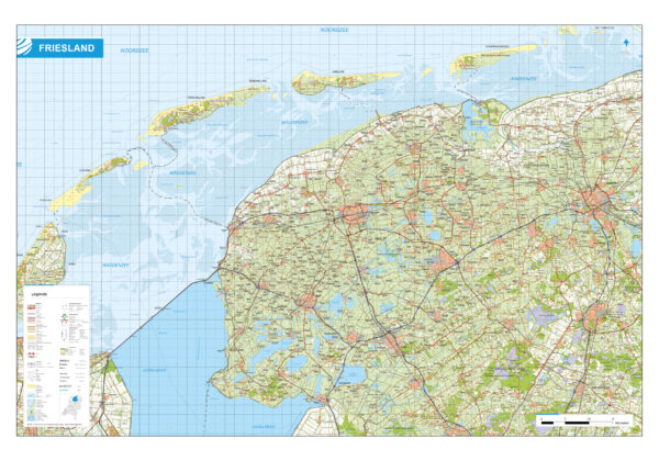 Topografische kaart Friesland