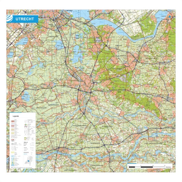 Topografische kaart Utrecht