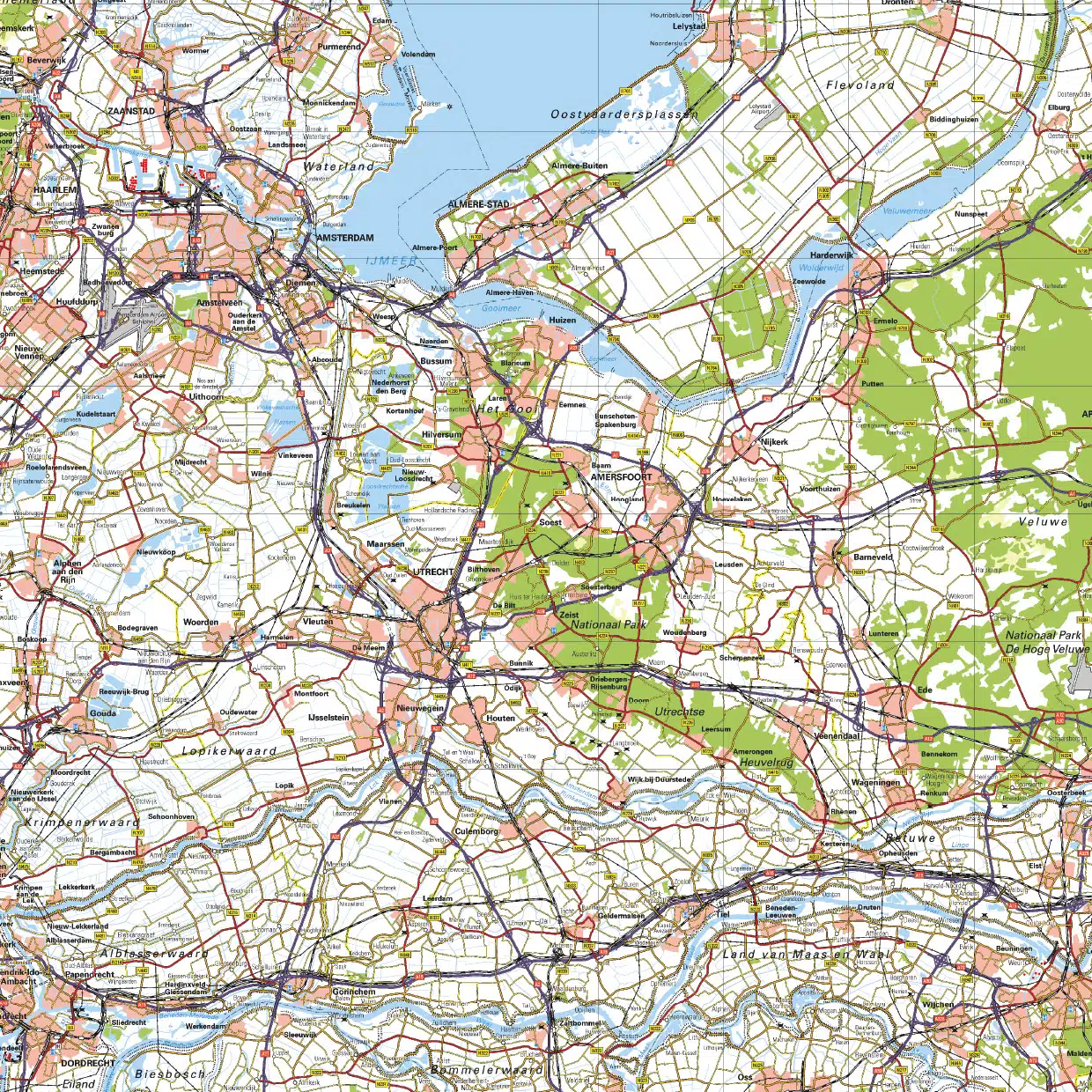Topografische kaart Nederland - Afbeelding 2