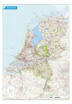 Topografische kaart Nederland