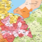 NL 0535 Gemeenten & woonplaatsen provinciekaart Nederland_DETAIL