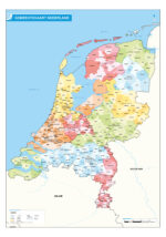 Gemeenten provinciekaart Nederland