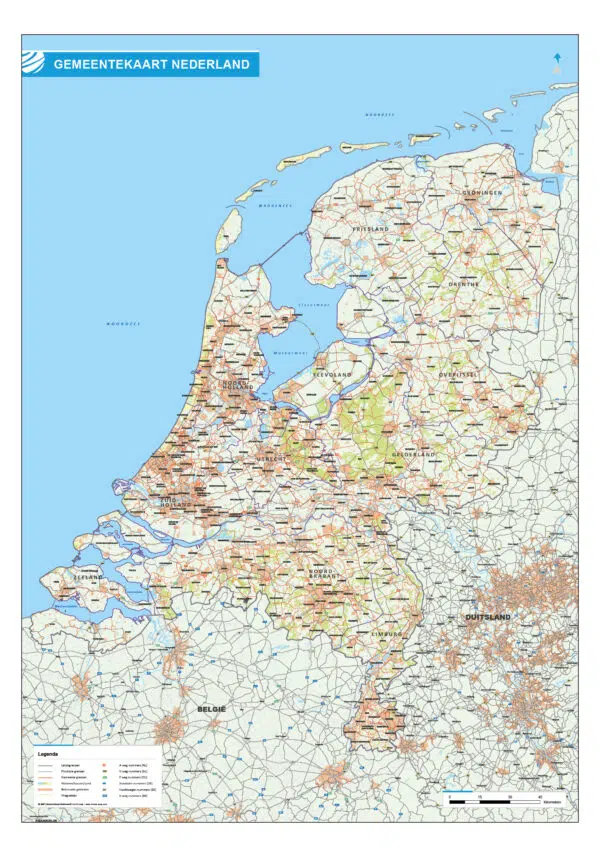 Gemeentekaart Nederland